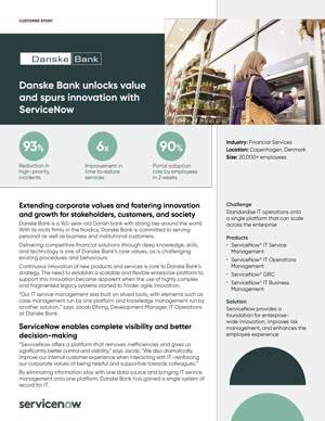 Danske Bank Case Study Service Portal